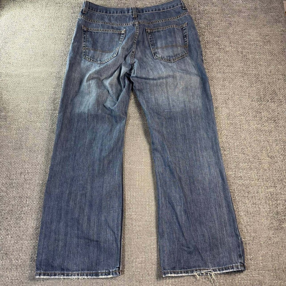 Old Navy Loose Fit Jeans Mens 34x30 Blue Wide Leg Y2K Distressed Streetwear